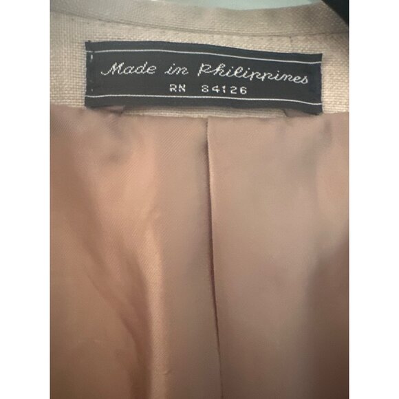 Haspel Mens Beige Blazer Jacket 40R Summer weight Wool Blend - Picture 2 of 6